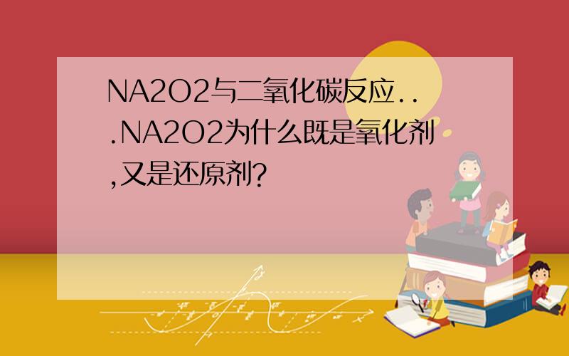 NA2O2与二氧化碳反应...NA2O2为什么既是氧化剂,又是还原剂?