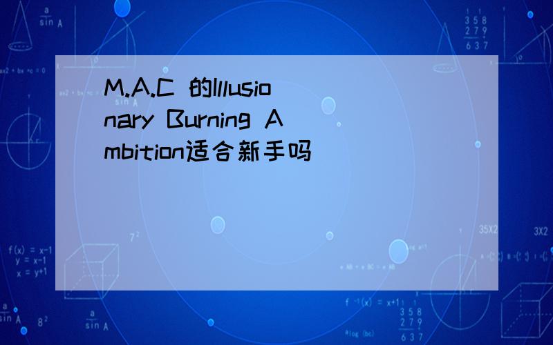 M.A.C 的Illusionary Burning Ambition适合新手吗